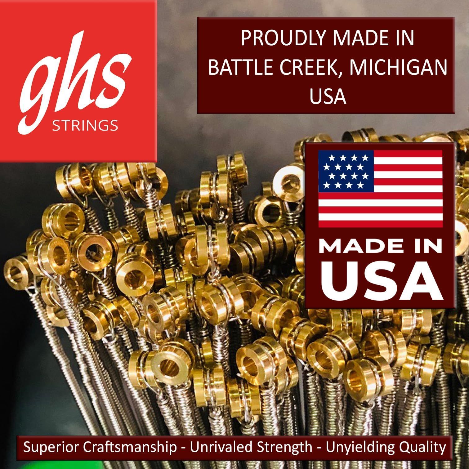 GHS Strings M3045 4-String Bass Boomers, Nickel-Plated Electric Bass Strings, Long Scale, Medium (45-105) — Slide 6 of 8