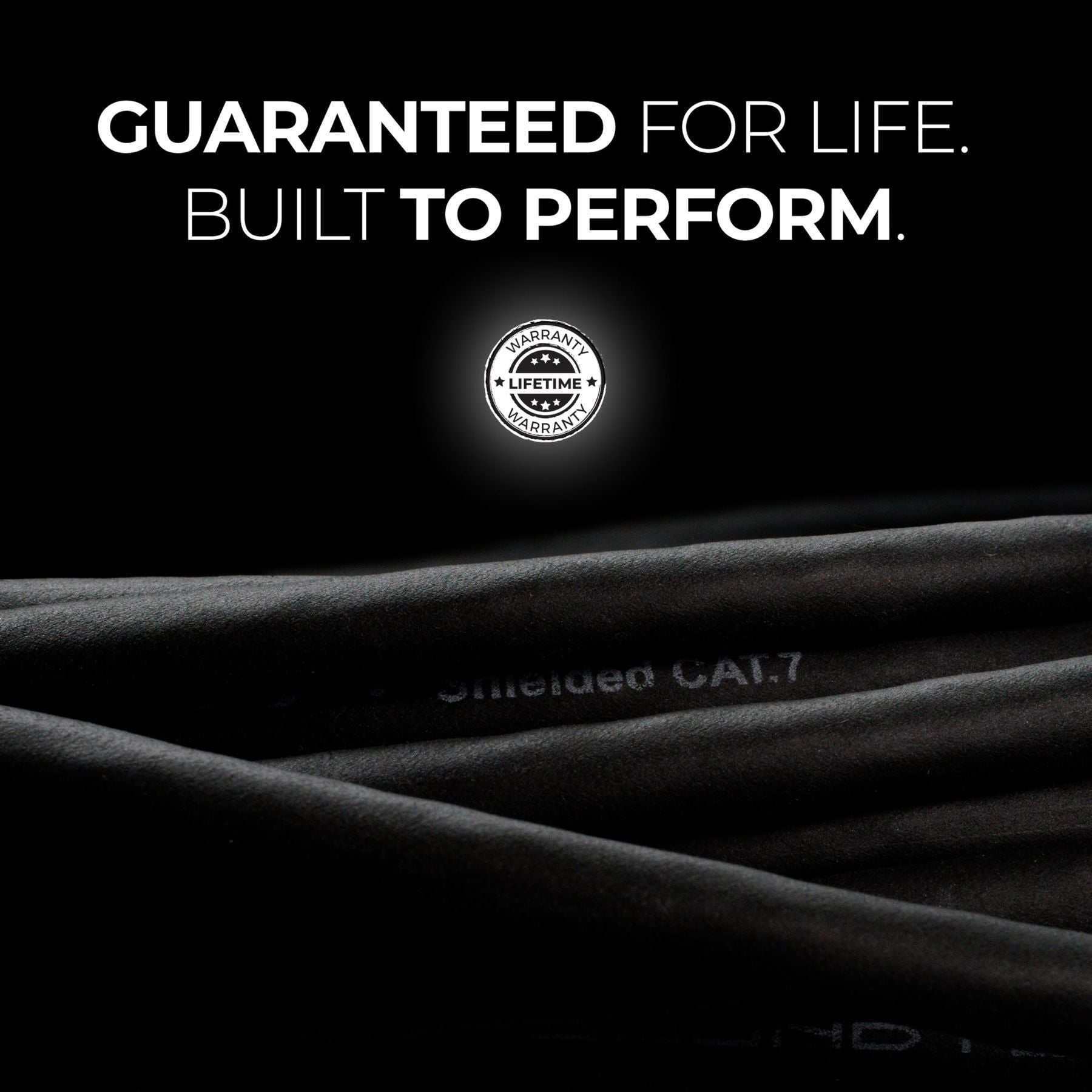 SuperCAT 7 Shielded EtherCON Cable (200 feet, Black) - Flexible Polyurethane Jacket, Neutrik Connectors, 10Gbps Speed, CAT7 Standard — Slide 5 of 6