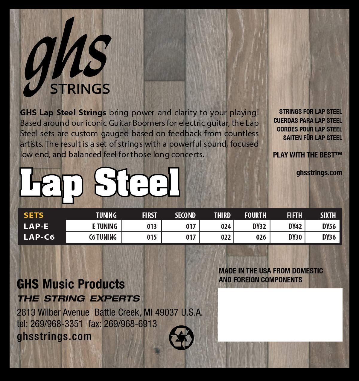GHS Strings E Lap Steel Strings (LAP-E), 13-56, Pack of 3 — Slide 3 of 5
