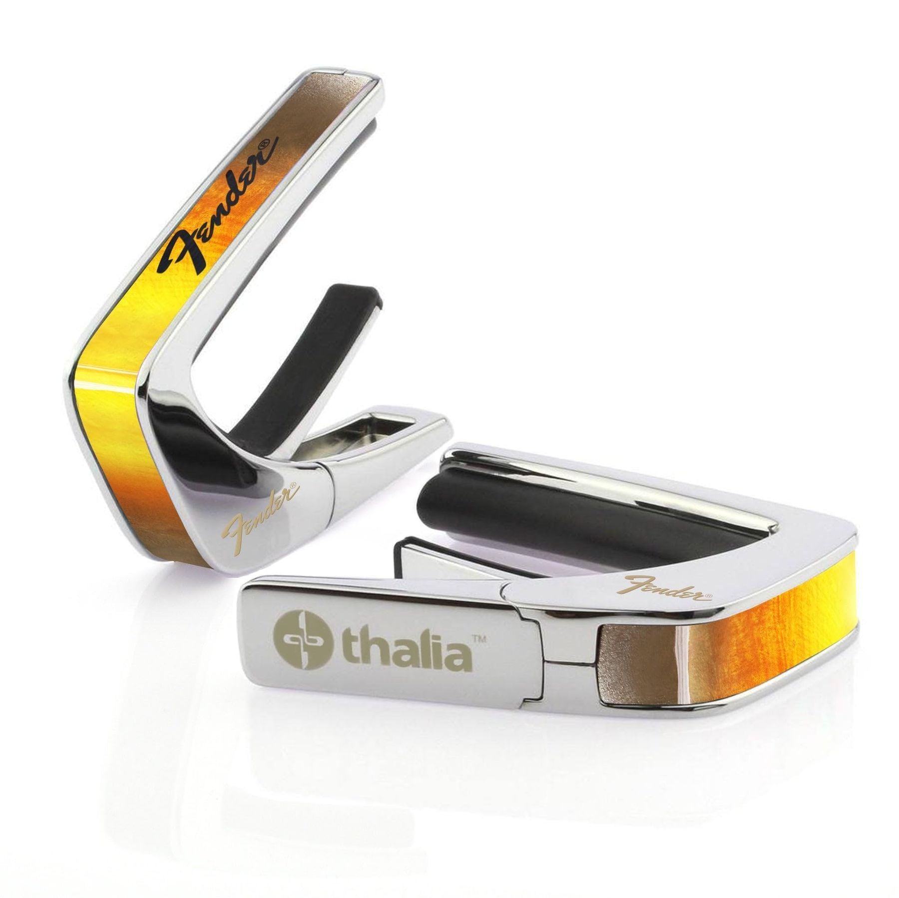 Thalia Fender Officially Licensed Capo - Sunburst with Black Perine Logo