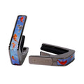 Thalia Guitar Capo - Deluxe Series (New Model with (2) Universal OctaveTouch Fret Pads) - Black Chrome - Koi Pond of Pearl