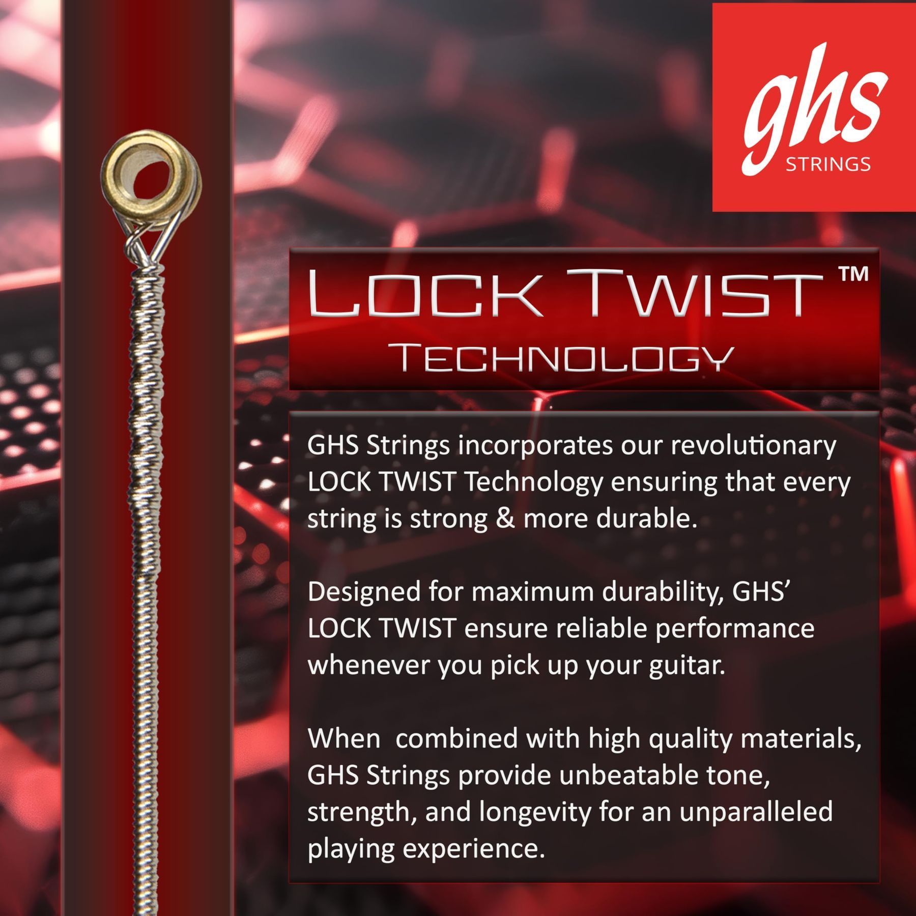 GHS Strings RC-M3045 Round Core Bass Boomers, 4-Set, Medium Gauge, 45-105, (37.25" winding) — Slide 6 of 6