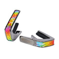 Thalia Guitar Capo - Deluxe Series (New Model with (2) Universal OctaveTouch Fret Pads) Black Chrome - Pearl Tie-Dye