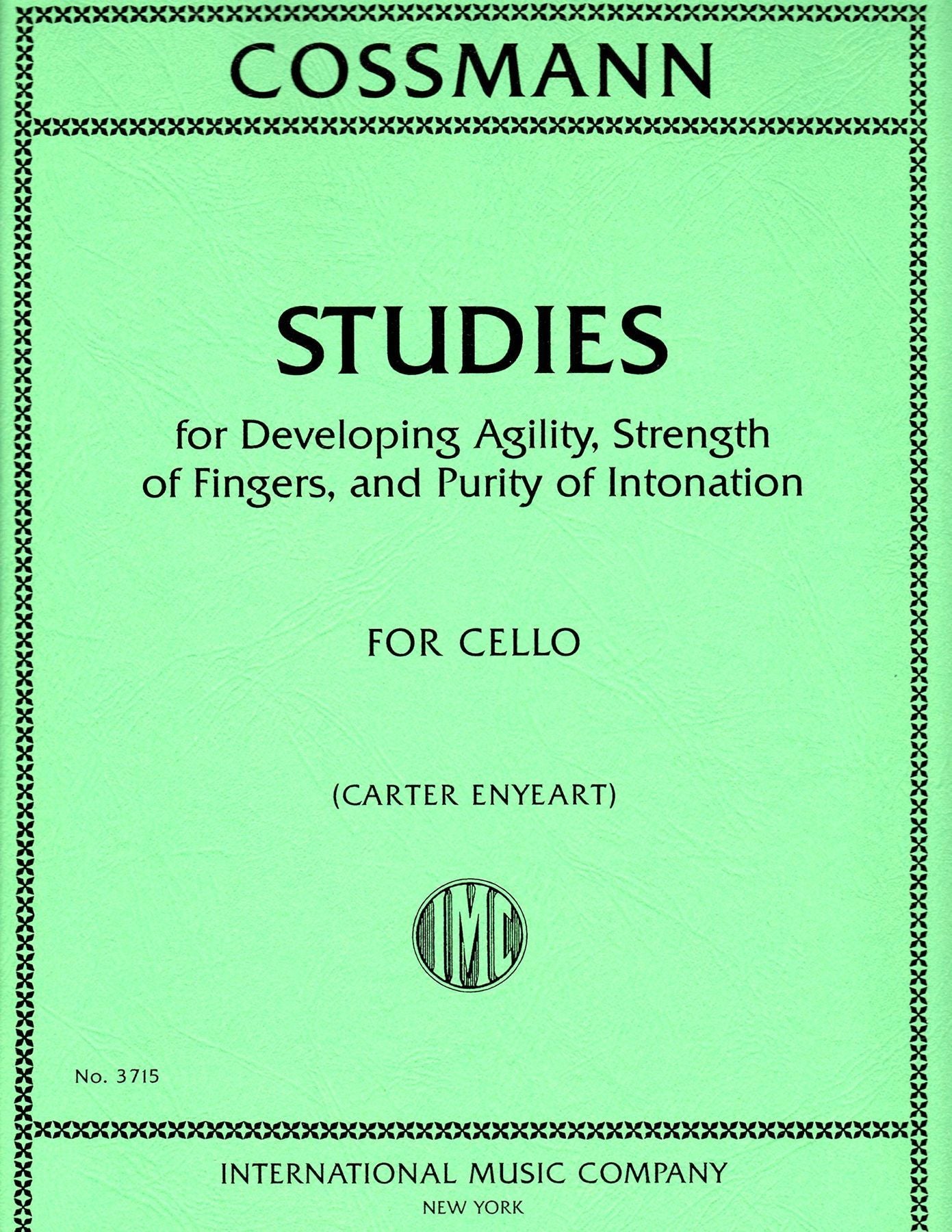 Cossman: Studies for Developing Agility... - Cello (International 3715)
