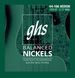 GHS Strings GHS Short Scale Balanced Nickels 4 Bass Strings Medium Gauge, 44-106, (32.75" Winding) (4700)