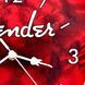 P Pluginz Fender Guitar Pick Wall Clock (Red)