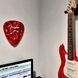 P Pluginz Fender Guitar Pick Wall Clock (Red)