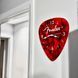 P Pluginz Fender Guitar Pick Wall Clock (Red)