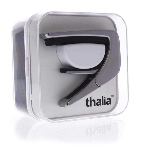 THALIA CHROME FINISH CAPO WITH CRIMSON PAUA INLAY