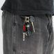 P Pluginz Jack Rack wall mounting Key Hanger. Includes 4 Guitar Plug Keychains and wall mounting Hardware. (Slayer)