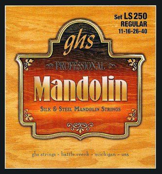 GHS Strings - Mandolin Strings - Silk & Steel - Loop End - Regular Gauge - (011-040) - Model: LS250 SET