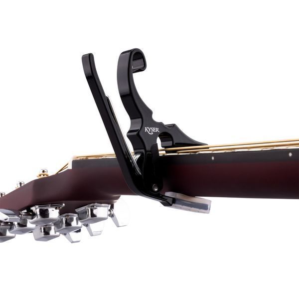 Kyser Musical Products Short-Cut Partial Guitar Capo, KG3BA, Black - Three String Capos, DADGAD Tuning, Made in USA, Quality, Strong, Lightweight, Quick & Easy Key Changes, Innovative, Perfect Fit