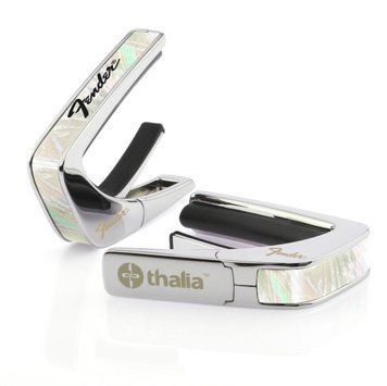 Thalia Fender Officially Licensed Capo - White Mother of Pearl with Black Perine Logo