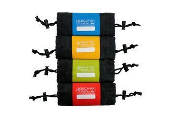 4 Pack Connector Protector from Sound Tools - Blue, Yellow, Green, red Canvas Connector Cover with Cord and Cinch