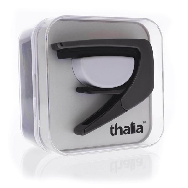 THALIA BLACK CHROME FINISH CAPO WITH PURPLE PAUA INLAY