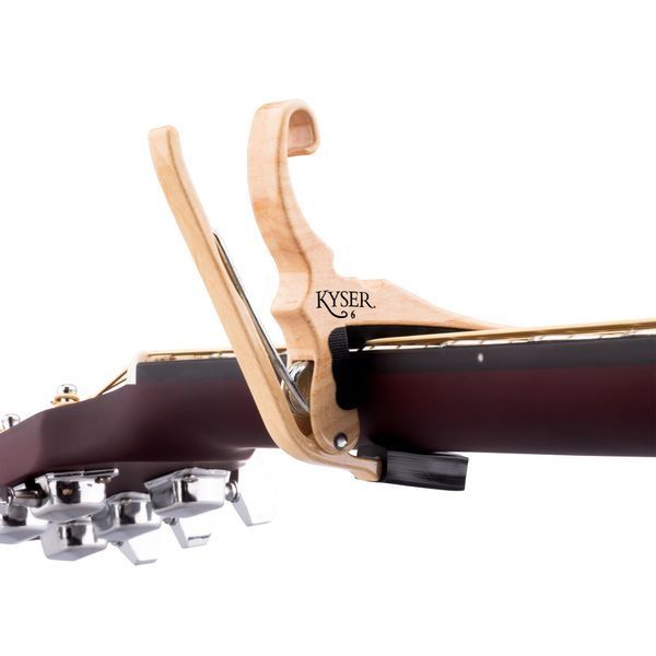 Kyser Quick-Change Guitar Capo for 6-string acoustic guitars, Maple, KG6MA