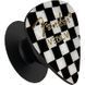 Fender Guitar Pick Phone Grip with Adhesive Backing (Checkered)