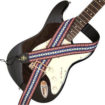 Ace Vintage Reissue Guitar Strap by D&rsquo;Andrea &ndash; Vintage Rock Style &ndash; Adjustable &ndash; Fits Electric, Acoustic & Bass