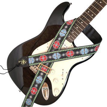 Ace Vintage Reissue Guitar Strap by D&rsquo;Andrea &ndash; Vintage Rock Style &ndash; Adjustable &ndash; Fits Electric, Acoustic & Bass